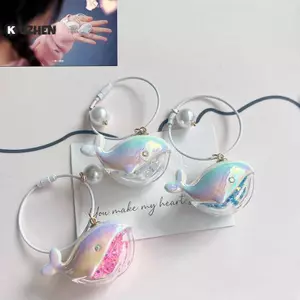 KUZHEN Cá Voi Dễ Thương Cá Heo Móc Khóa Động Vật Biển Búp Bê Kawaii Móc Khóa Xe Móc Chìa Khóa Phụ Kiện Dành Cho Nam Nữ Cặp Đôi Túi Trang Sức HOT