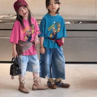 [AP77 - DOU DOU KID] Áo Phông cho trẻ em, thiết kế đáng yêu, màu sắc sặc sỡ, chất liệu mềm mại, thoải mái khi mặc.