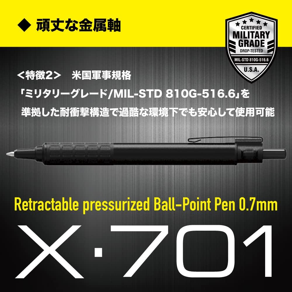 Zebra X-701 But Bi Tactical 0.7mm/Thep Khong Gi/Muc Ap Suat/Viet Duoc Nguoc/K-07/Nhat Ban