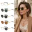 Kính râm hình bầu dục RTJIFSS, Kính râm khung kim loại chống trầy xước chống tia cực tím, Kính mắt nữ khung nhỏ sang trọng