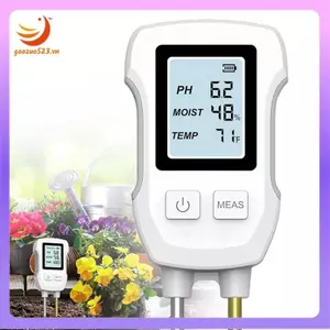 Máy đo độ ẩm đất, Máy đo độ ẩm thực vật kỹ thuật số cho nhiệt độ / Độ ẩm đất / Máy đo PH, Máy đo độ ẩm đất