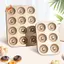 Khuôn Bánh Donut Lỗ DIY Sô Cô La Bánh Ngọt Món Tráng Miệng Bánh Quy Muffin Dụng Cụ Handmade Phụ Kiện Nhà Bếp 6 Cốc Đen