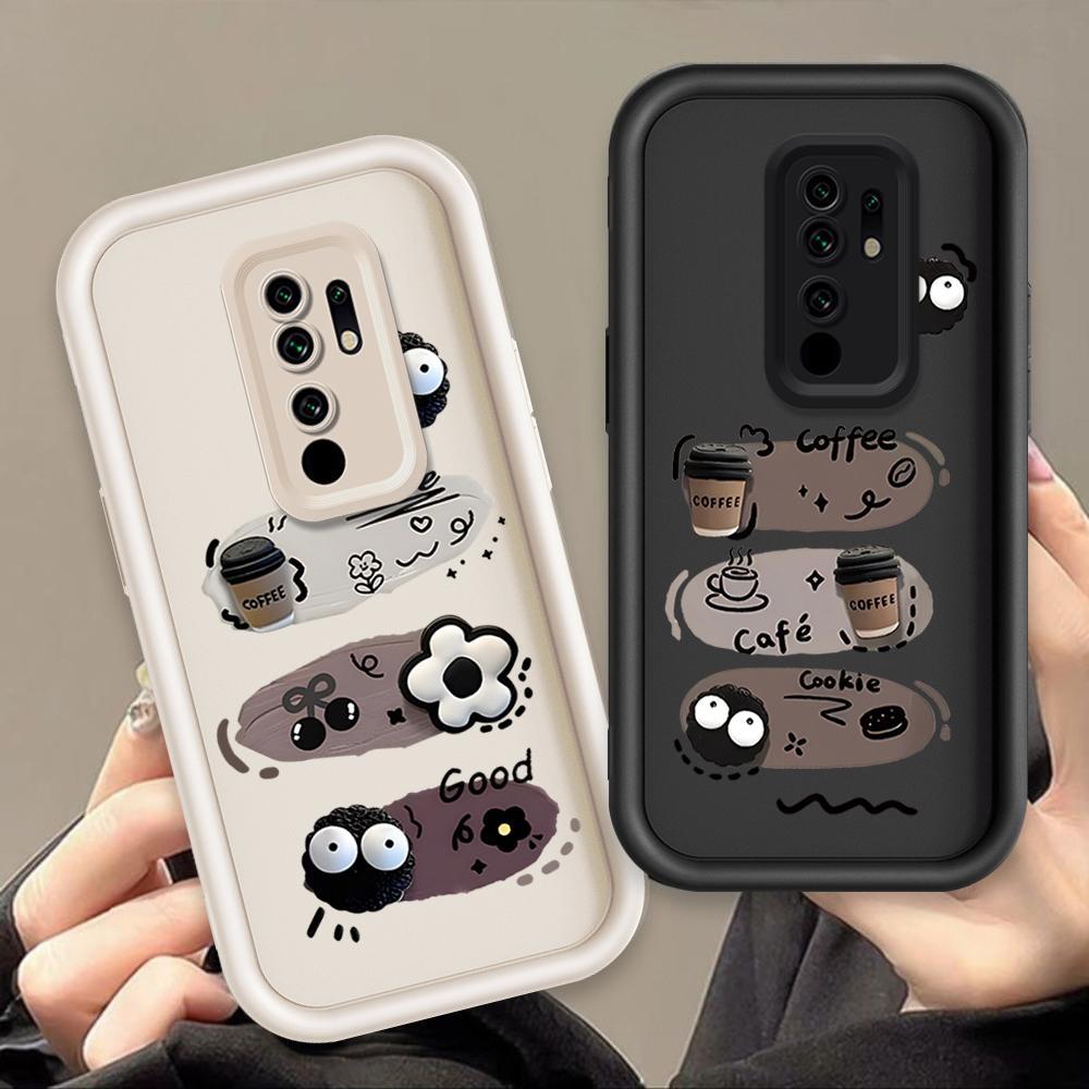 Ốp Lưng Cho Redmi Note 8 Pro Hoạt Hình Silicon Mềm Ốp lưng TPU Đen Bóng Than Mắt Thiên Thần Ốp Lưng Chống Sốc