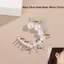 IAPPORTUNIA Bông tai tròn thanh lịch, phụ kiện trang sức, nhiều kích cỡ 4mm 5mm 6mm 8mm 10mm 12mm, thích hợp dự tiệc cưới