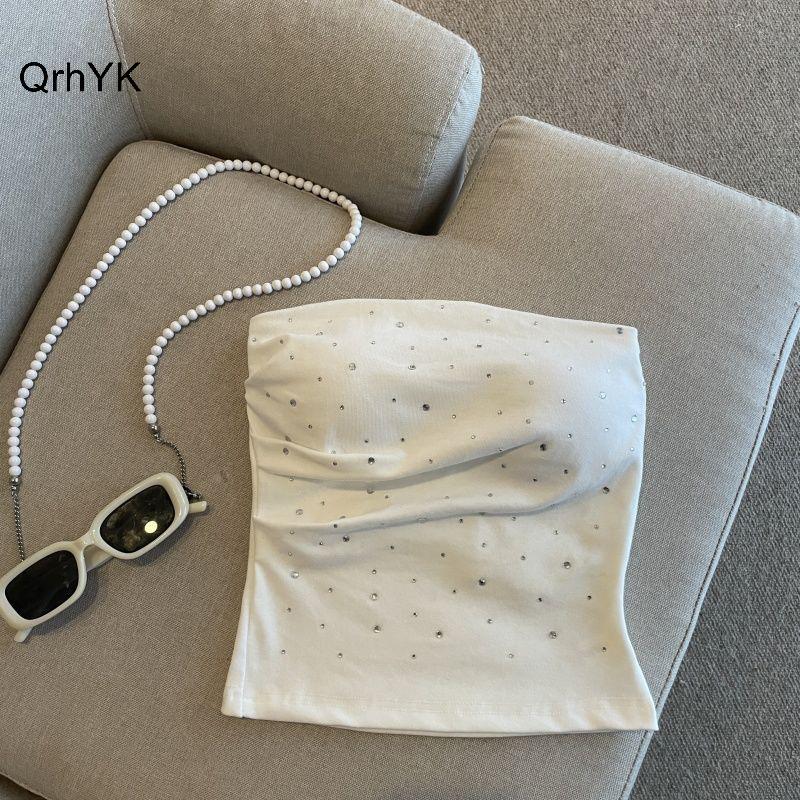 Nhà Máy Thời Trang Gợi Cảm Kim Cương Giả Dây Áo 3 Màu Nữ Phù Hợp Với Ngày Lễ Chắc Chắn Không Tay QrhYK