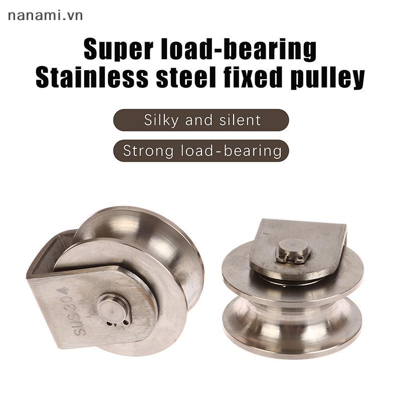 [nanami] Vòng bi bánh xe ròng rọc thép không gỉ chịu lực nặng 48mm đường kính