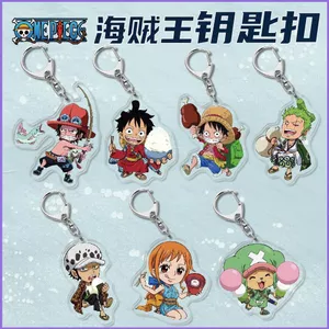 SQ11 ONE PIECE Anime Móc Khóa Túi Acrylic Pandant Móc Khóa Luffy Zoro Jinbe Thời Trang Móc Chìa Khóa Bộ Sưu Tập Quà Tặng
