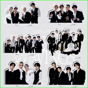 HT3 STRAY KIDS Tấm Đứng Lee Biết Felix Acrylic Tấm Đứng Ký Ngôi Sao Để Bàn Trang Trí TH3