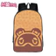 Ba lô nhẹ in theo chủ đề anime Animal Crossing dành cho trẻ em đi học và đi làm