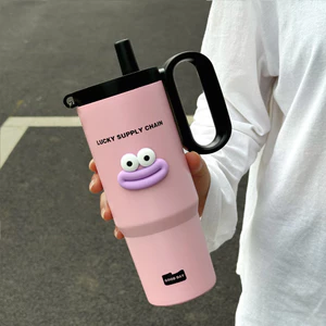 Cốc giữ nhiệt 00616 / Khả năng cao 720ml / Bảo quản lạnh cách nhiệt / Big Mac Ice Mac Cup 316 Cốc giữ nhiệt bằng thép không gỉ Dung tích lớn Cốc ô tô Cốc nước ống hút