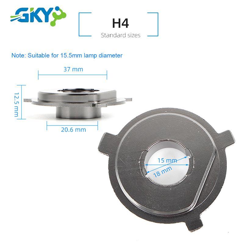 GKY Cho V7-9005 / 9006 / 9012 / H11 / H7 / H4 / H3 / H1 Đầu Giữ Đèn Kẹp Đèn LED Ô Tô Đế Bóng Đèn Bộ Chuyển Đổi Giá Đỡ GKY