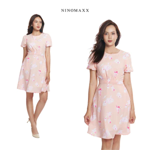 N&M Đầm Thun Họa Tiết Nữ Co Giãn 2308011