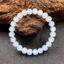 Vòng tay đá biển sâu - Hạt trắng trong suốt - Bảo vệ tâm linh Biểu tượng cao quý Unisex Luxury