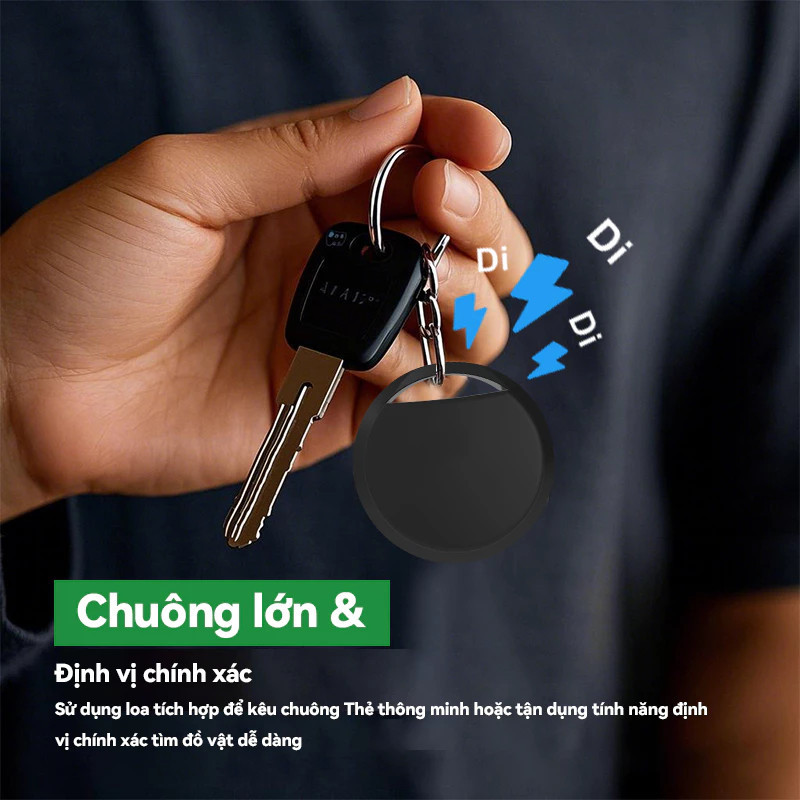 Thiết Bị Chống Mất Thông Minh – Hỗ Trợ Android/iOS, Chống Nước IP67, Dùng Cho Chìa Khóa, Ví, Thú Cưng, Xe Máy