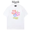 Chính thức Flagship Store Mardi Maibito Hàn Quốc Authentic 2026 Xuân Hè Đen Trắng Nguyên Chất Cotton Ngắn Tay Áo Thun Nữ
