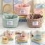 Giỏ đựng đồ DAYBREAK, Bộ sắp xếp máy tính để bàn bằng vải Gingham, Giỏ đựng đồ trang điểm đa chức năng chất lượng cao Ký túc xá phòng ngủ