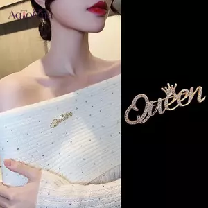 AqToCna Thư Trâm Nữ Hoàng Tính Khí Phù Hợp Với Trâm Pha Lê Đá Quý Cardigan Đa Năng Pin AqToCna