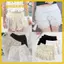 Quần an toàn ren GUSTAVA, Quần móc ren rỗng đi biển, Quần short móc buộc dây bằng vải Polyester chống va chạm thời trang cho bé gái