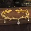 IFASIN Elf Tiara, Lá kim cương giả Vương miện cổ tích, Chủ đề cổ tích Hợp kim tóc Trang sức đám cưới