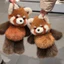 < Pluscloth > Đồ chơi nhồi bông gấu trúc chạy bộ 55cm Động vật nhồi bông mềm Gối ôm dễ thương Quà tặng sinh nhật Trẻ em Người lớn Giảm lo âu Quà tặng trang trí phòng ngủ cho trẻ em Đông Nam Á Quà tặng nhồi bông