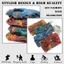 Băng đô SHUPUN Boho, Băng đô thắt nút bông hoa Mandala, Băng đô tập Yoga co giãn vành rộng thời trang Phụ kiện tóc