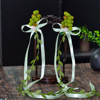 1 Cặp Kẹp Tóc Phong Cách Vintage Mới, Phụ Kiện Phù Hợp Với Rừng Tươi, Kẹp Tóc Nho Ngọt Ngào Và Nhẹ Nhàng