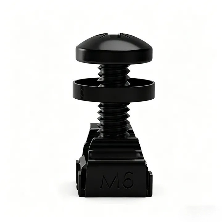 Ốc vít chuyên dụng M6 x 16 mm mạ kẽm cho tủ máy chủ, dùng để bắt tủ rack và tủ mạng