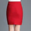 Phụ Nữ Chắc Chắn Váy Bút Chì Màu Đỏ Cao Cấp Bodycon Váy Mini OL Mặc Công Sở Váy Co Giãn