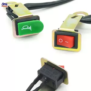 XOITOP Xe Máy Xe Đạp Điện Đa Năng Tay Cầm Tái Trang Bị Sừng Công Tắc ATV Xe Tay Ga Bụi Bẩn Xe Đạp Cá Nhân Sừng Công Tắc Nút Nhựa VN
