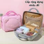 Túi Đựng Mỹ Phẩm HomeMate Hình Gấu Dễ Thương, Hộp Makeup Du Lịch Chống Nước Chống Sốc Cao Cấp