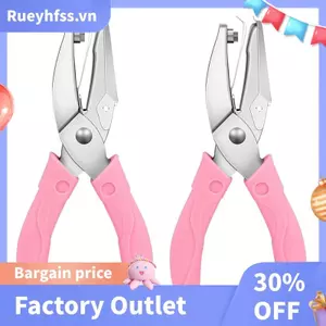 Bộ đục lỗ cầm tay 2 gói, đục lỗ một lỗ, đục lỗ trái tim và ngôi sao, tay cầm cao su, đục lỗ kim loại 1 / 4 Inch