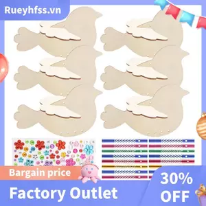 6 Gói 3D Chim Gỗ Thủ Công DIY Sơn Và Xây Dựng Làm Chuông Gió Mưa Của Riêng Bạn Quà Tặng Sinh Nhật Cho Bé Gái / Bé Trai