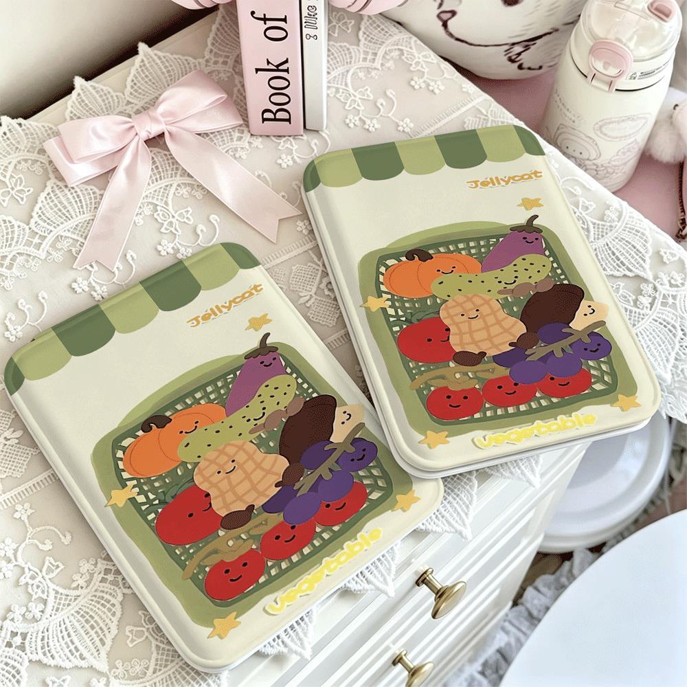 Gương gấp cô gái trái cây vintage thiết kế retro độc đáo