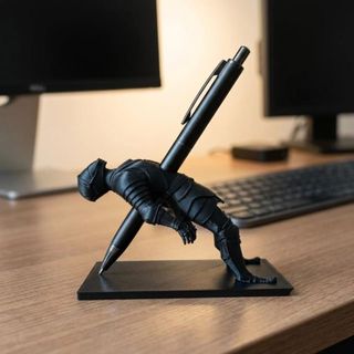PENTAXZR Giá đỡ bút sáng tạo, Hộp đựng bút hiệp sĩ in 3D bằng nhựa, Hộp đựng đồ trang trí độc đáo Hộp đựng bút chì mát mẻ