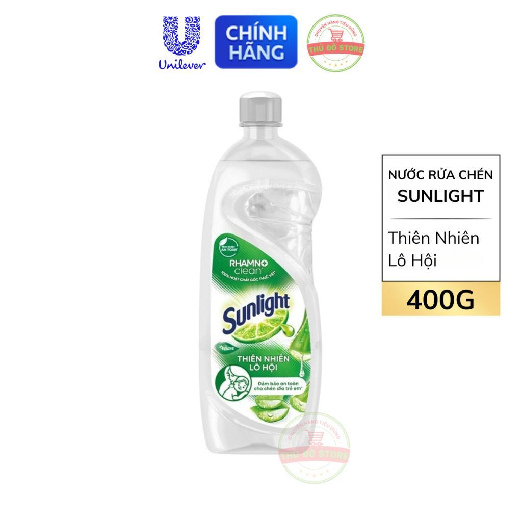 Nước Rửa Bát Sunlight 400g Hương Chanh – Làm Sạch Sâu, Đánh Bay Dầu Mỡ, Dịu Nhẹ Da Tay An Toàn
