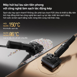 Máy Hút Bụi Lau Nhà Thông Minh Roborock F25 Ultra – Lau Hơi Nước Nóng, Khử Mùi, Diệt Khuẩn