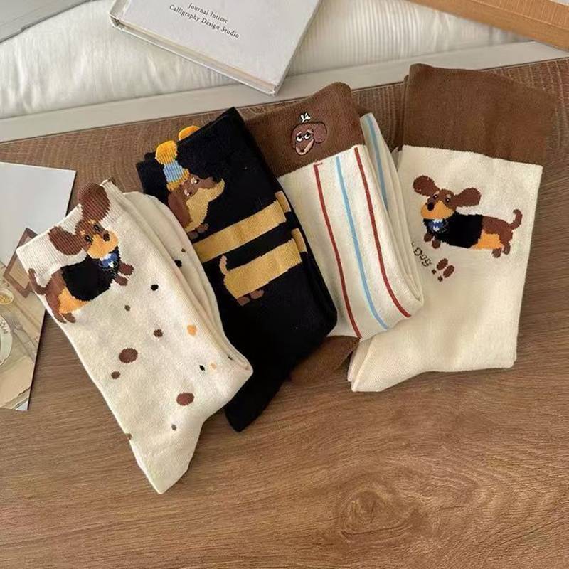 MUQV Ngộ nghĩnh Dachshund Động Vật Cotton Sos Xúc Xích Chó Hoạt Hình In Sos Thu Đông Ấm Áp Như vậy Dễ Thương Cặp Đôi So n
