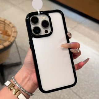 Ốp Lưng IPhone 16 17 11 15 13 12 14Pro Max X XS Max 7 8 Plus XR Ốp Lưng Chống Sốc Acrylic Macaroon Sang Trọng Màu Trơn