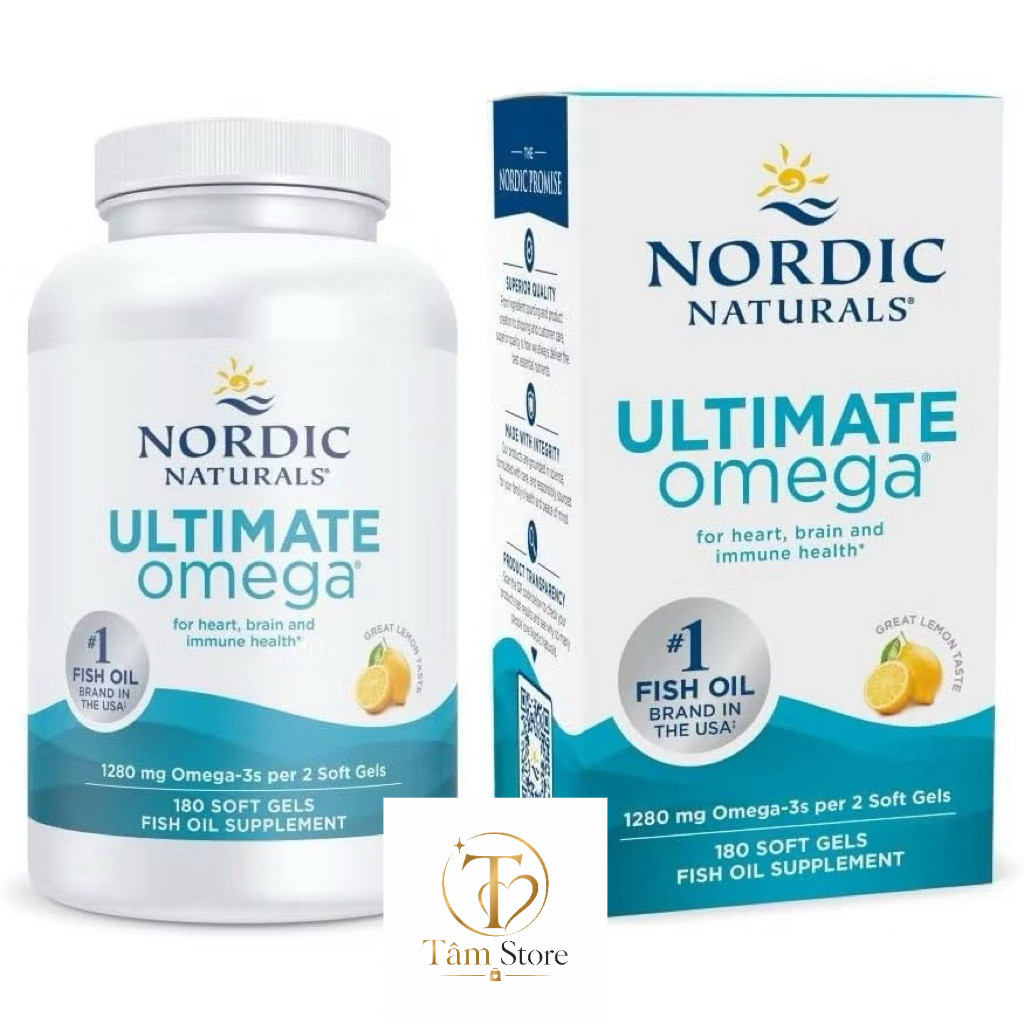 Viên Uống Dầu Cá Omega-3 Nordic Naturals Ultimate Omega 1280mg Hỗ Trợ ...