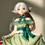 Anime Frieren 19CM Hình Frieren: Beyond Journey 's End Frieren Dress Cô Gái Đẹp Trang Trí Máy Tính Để Bàn Đồ Chơi Mô Hình