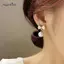 AqToCna Thời Trang Nữ Đơn Giản Cá Tính Tinh Tế Tính Khí Bông Tai Nơ Nút Thắt Vỏ Ngọc Trai Bông Tai Trang Sức AqToCna