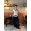 Phong cách Hàn Quốc Niche Giả hai mảnh chấm bi ngắn tay nữ đầu mùa hè Phong cách mới Áo thun đeo vai trang trọng thông thường Slim-Fit Slimm