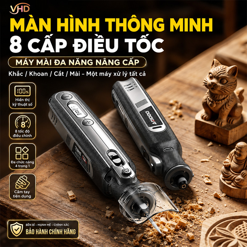 Máy Mài Khắc Đa Năng Cầm Tay Mini – Máy Khoan Cắt Mài Đánh Bóng, Dụng Cụ Chế Tác Thủ Công, Phụ Kiện Đầy Đủ
