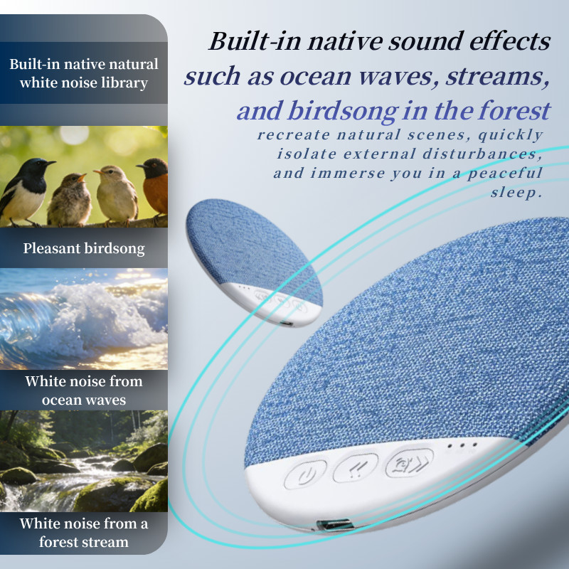 Loa Dưới Gối Bluetooth Siêu Mỏng – Âm Thanh Trung Thực, Tiếng Ồn Trắng, Hẹn Giờ Ngủ Tự Động Tắt, Cải Thiện Giấc Ngủ