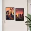 GTA Los Angeles West Coast City Tranh Canvas Chống Thấm Nước Không Khung, Phong Cách Mỹ R Ngôi Sao Nghệ Thuật Treo Tường Trang Trí Cho Phòng Thể Thao Điện Tử Internet Cafe Phòng Ngủ