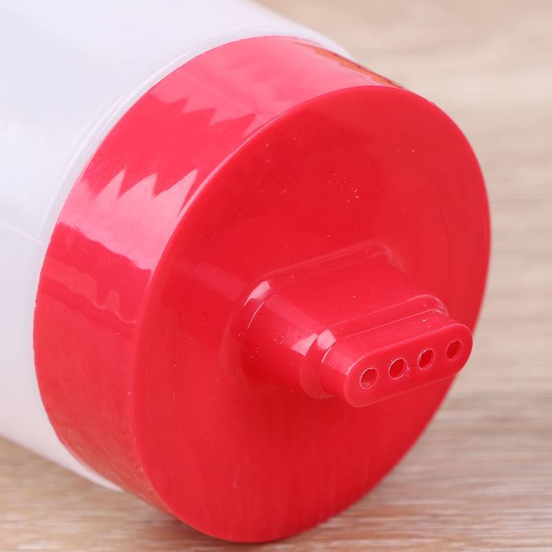 4 lỗ 300ml chai nước sốt nhựa Ketchup dầu bóp quả cruet nhà bếp VN