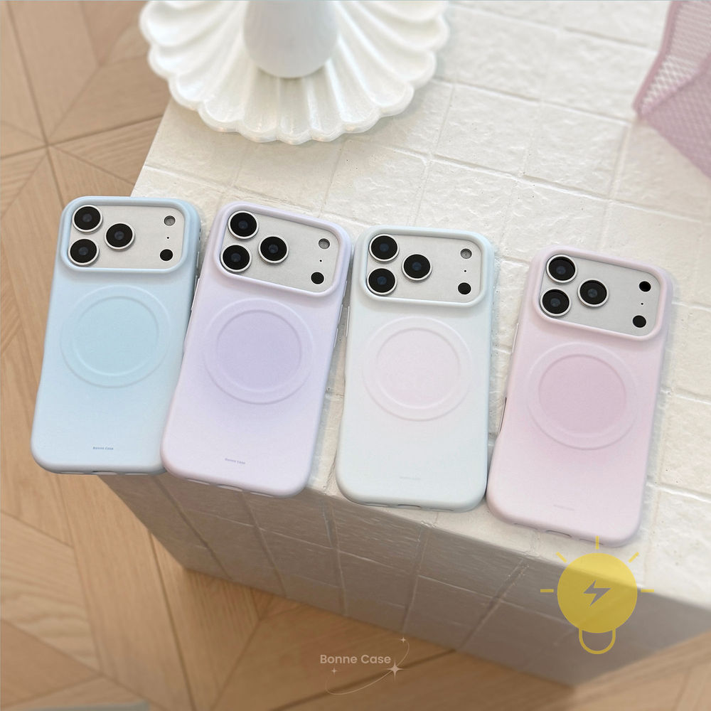 Phone Case For iPhone 17 Pro Max 16 15 14 13 TPU Magnetic Smudge Soft Aesthetic Korean Cute