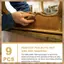 9 Cái 3000 5000 7000 Giấy nhám khô và ướt có độ mài cao Giấy chà nhám vách thạch cao 9 X 3.6 Inch Dành cho sơn ô tô Tự động đánh bóng ô tô