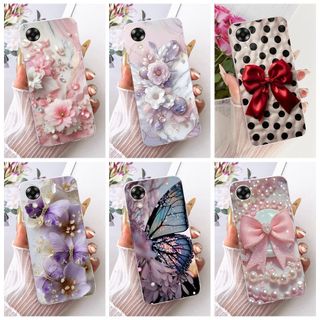 Dành Cho OPPO A17k A17 CPH2471 CPH2477 Ốp Điện Thoại Có Họa Tiết Bướm Hoa Thanh Lịch Mới Vỏ TPU Silicon Mềm