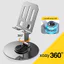 Chân đế hoàn toàn bằng kim loại Xoay 360°Có thể gập lại Dễ dàng mang theo Thích hợp cho máy tính bảng và điện thoại